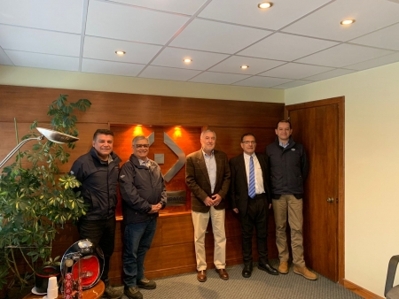 Visita realizada a la planta por el presidente del directorio de CAP Sr Jorge Salvatierra