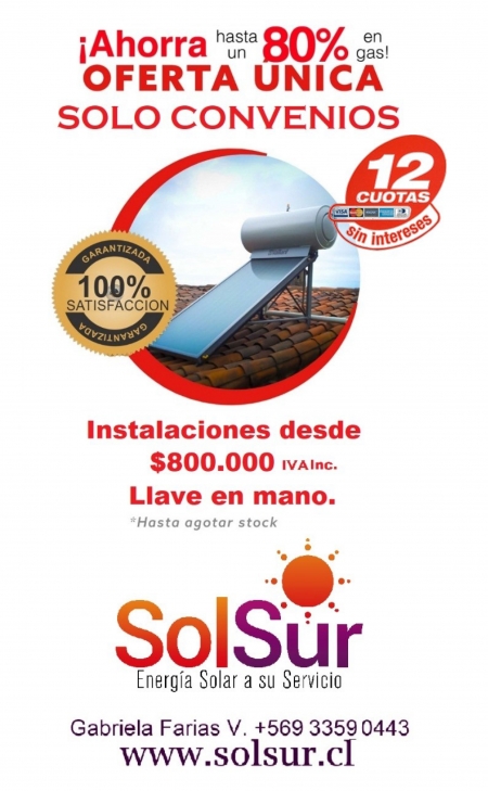 Termosif&oacute;n para agua caliente