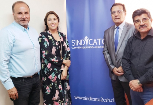 Reuni&oacute;n con Mauricio Mattus Araya, Vicepresidente Federaci&oacute;n Nacional del Hierro y el Acero y Secretario del Sindicato de Romeral La Serena.