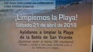 Sindicato 2 Cap Acero - Apoya Limpieza a la Playa