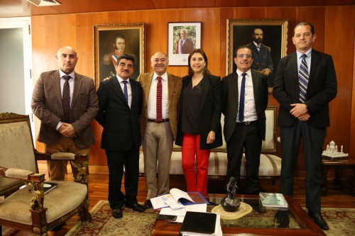 Reuni&oacute;n protocolar del Intendente Jorge Ulloa con directiva del Sindicato 2